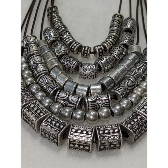 Boho Six Strand Charm Necklace Premier Design - Picture 2 of 9